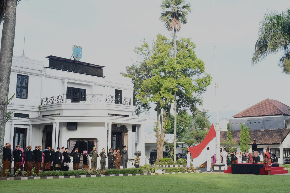 Danrem 073/Mkt Ikuti Upacara Peringatan Hari Lahir Pancasila Kota Salatiga